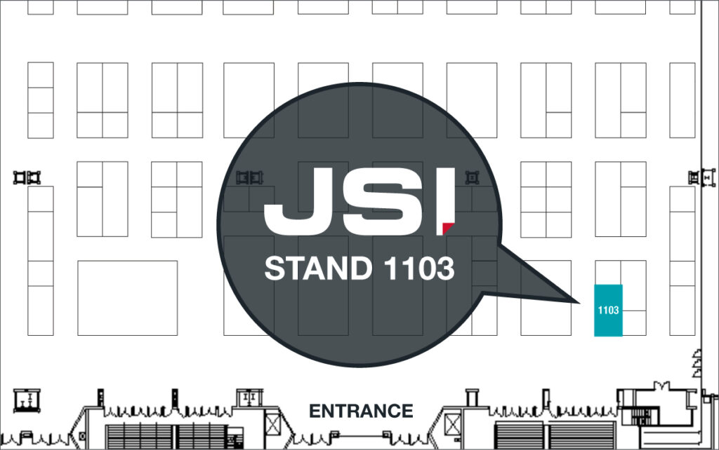 JSI Stand #1103 map location on show floor of NATIA